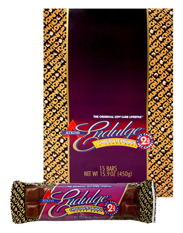 Atkins Endulge Bars ATKINS ENDULGE CHOCOLATE CRUNCH 180 BARS CASE PACK WITH FREE SHIPPING CRUNCHCASE