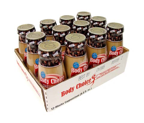 HIGH PROTEIN DRINK - BODY CHOICE PREMIUM HIGH PROTEIN 12ct - 9.5oz MOCHA CAPPUCCINO DRINK F00007