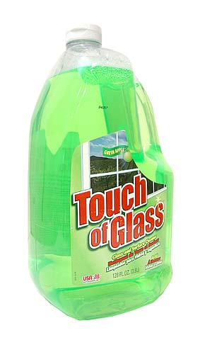 GLASS CLEANER - TOUCH OF GLASS 128oz GLASS CLEANER - GREEN APPLE 00624