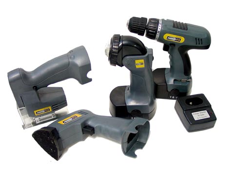 CORDLESS TOOL KIT:  NIKOTA 18 VOLT 4 IN 1  CORDLESS TOOL KIT 01305