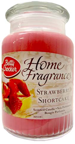Betty Crocker Home Fragrances 23oz Strawberry Shortcake  6 Piece Scented Candle 09394