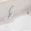 Delta Signature single-handle kitchen faucet with swivel spout, in Brilliance� Stainless finish