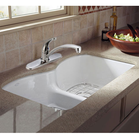 Delta Gourmet Kitchen Faucet - Delta Gourmet? single-handle kitchen faucet with swivel spout, in Brilliance? Stainless finish 150-SSWF