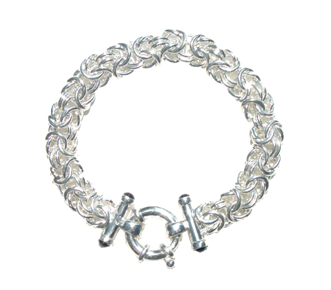 STERLING SILVER BYZANTINA 7INCH BRACELET 16109