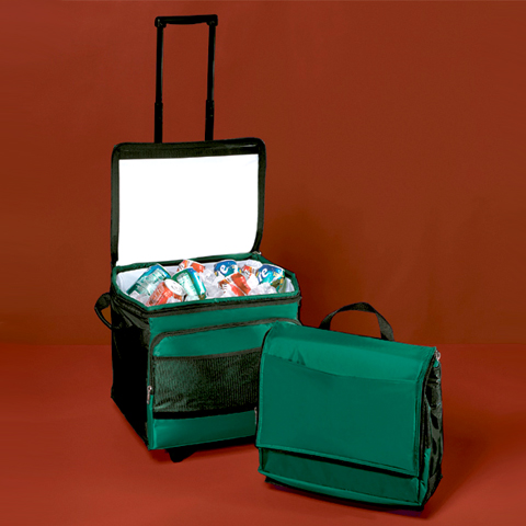 Forest/Black Cooler Bag On Wheels By Toppers 16982905