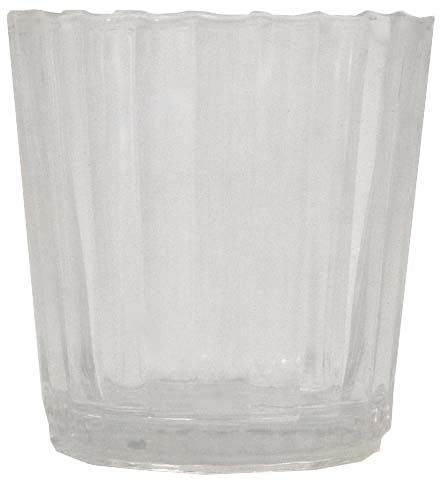 CLEAR GLASS SCALLOPED VOTIVE 1780895