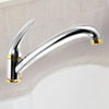 Delta Innovations? single-handle kitchen faucet with swivel spout, in Chrome & Brilliance finish