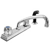 Delta Two Handle Kitchen Faucet Chrome Finish