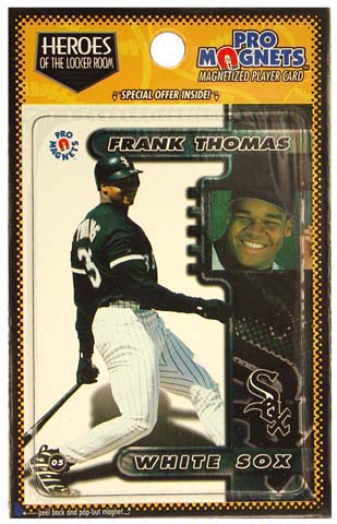 PLAYING CARDS: HEROES OF THE LOCKER ROOM - FRANK THOMAS MLB MAGNETIC PLAYERS CARD 2803