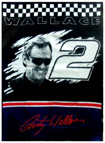 Rusty Wallace Nascar 60 X 80 Blanket/Throw 28756