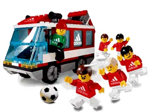 Lego Team Transport Building Set With Bonus Soccer Ball 3426