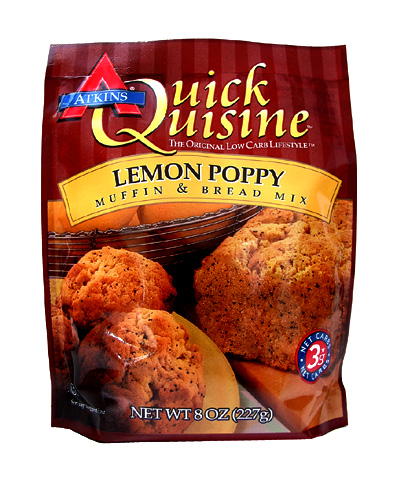 ATKINS - QUICK QUISINE LEMON POPPY MUFFIN AND BREAD MIX 37241