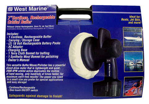 West Marine 7'' Cordless Orbital Buffer 3737038
