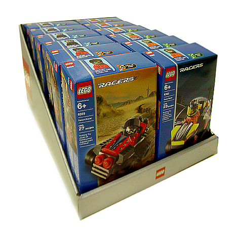 Lego Racers Pull Back Car Building Set Asst. 12ct Display 4210209