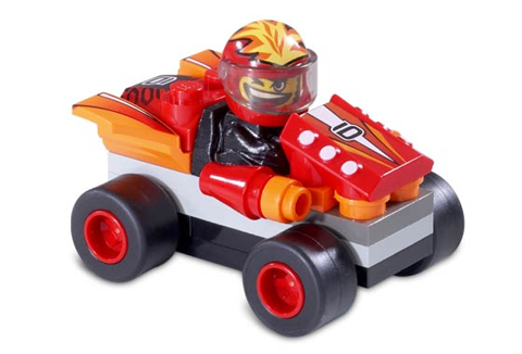 LEGO RACERS - LEGO RACERS RED BULLET PULL BACK CAR BUILDING SE 4582-4160241