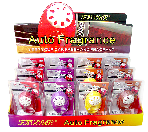 Faveur Auto Fragrance 33oz Asst. 12ct Display 55757