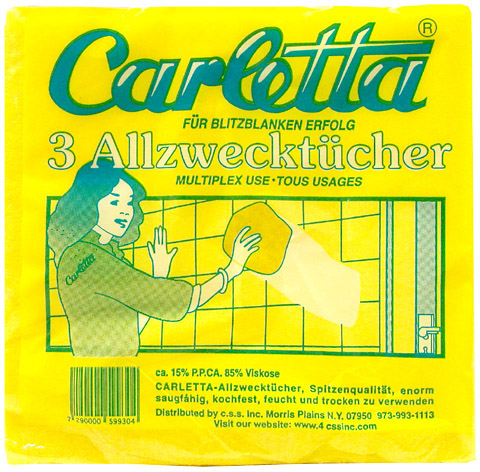CARLETTA 3PK ALL PURPOSE WIPES 599304