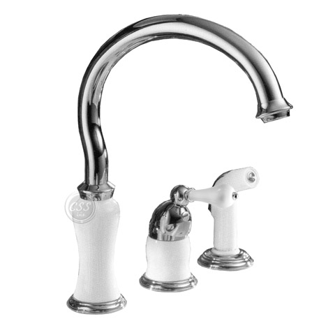 Delta Select-Brizo Kitchen Faucet - Delta Select (Brizo) Single-Handle Classic Kitchen Faucet with Sprayer, in Polished Chrome Finish 61321-PC134