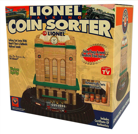 ALARM CLOCK - LIONEL TALKING COIN SORTER WITH CLOCK 7407