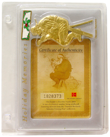 PICTURE FRAMES - KODAK - NORMAN ROCKWELL HOLIDAY MEMORIES PICTURE FRAME 78137