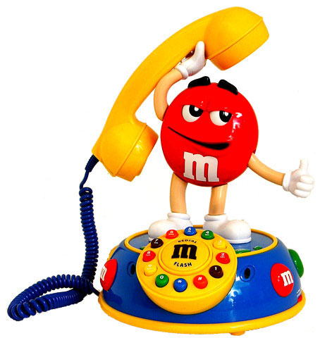 M & M'S VOICE ACTIVATED ANIMATED TELEPHONE 841076