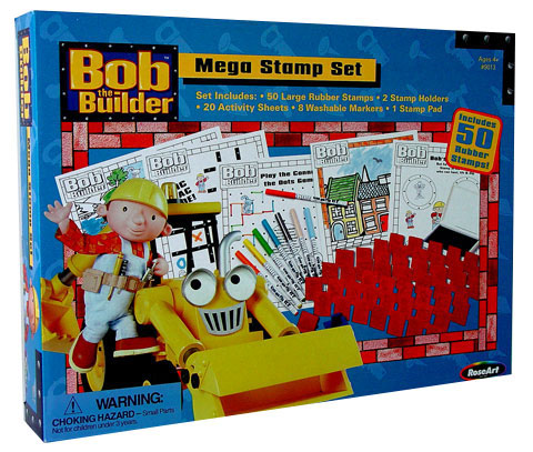 BOB THE BUILDER: ROSEART BOB THE BUILDER MEGA STAMPER SET FROM ROSEART 9013