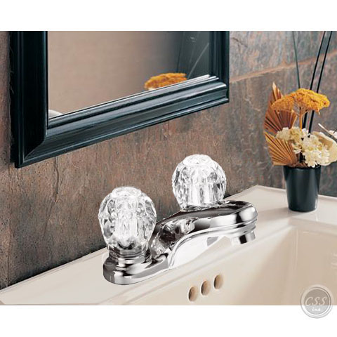 Peerless? 9607 Washerless Double Handle Lavatory Faucet Chrome Finish 9607