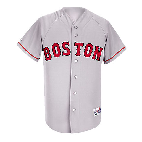 Boston Red Sox Jersey - Boston Red Sox MLB Genuine Grey Jersey By Majestic A6400