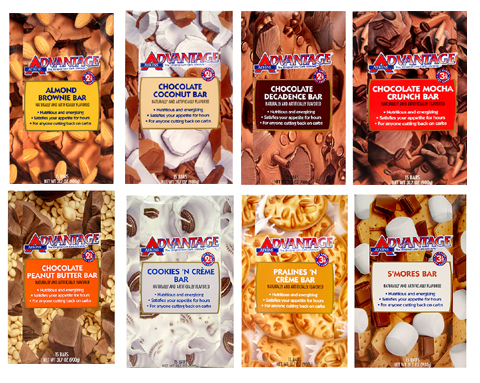Atkins Advantage bars ATKINS ADVANTAGE ASSORTED 180 BARS WITH 8 DIFFERENT FLAVORS WITH FREE SHIPPING ADVASST