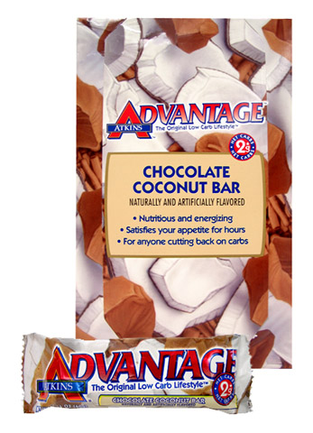 Atkins Advantage bars ATKINS ADVANTAGE CHOCOLATE COCONUT 180 BARS CASE PACK WITH FREE SHIPPING ADVCCCASE