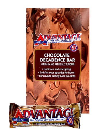 Atkins Advantage bars ATKINS ADVANTAGE CHOCOLATE DECADENCE 180 BARS CASE PACK WITH FREE SHIPPING F30282CASE