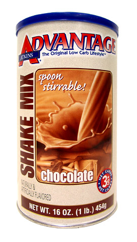 atkins shake ATKINS ADVANTAGE 16oz CHOCOLATE SHAKE MIX ADVSHAKE