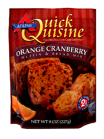 Atkins 8oz Quick Quisine Orange Cranberry Muffin And Bread Mix 6 Pcs Case Pack AQQOCBCASE