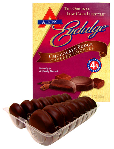 Atkins Endulge Chocolate Fudge Covered Cookies 192 Cookies ENDULGECFC