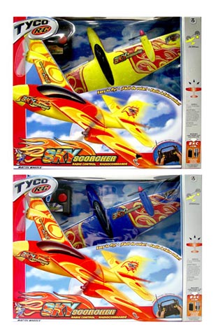 Tyco Sky Scorcher: Blue OR Yellow R/C Plane B7473-986A