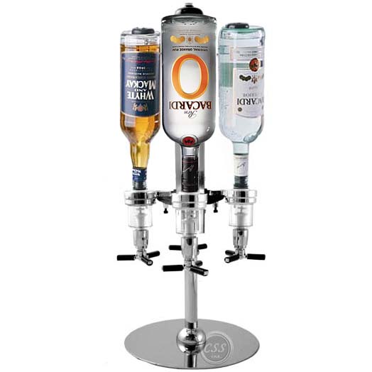 The Bar Butler - Rotary 4 Bottle Liquor Shot Dispenser BAR4BOTTLE