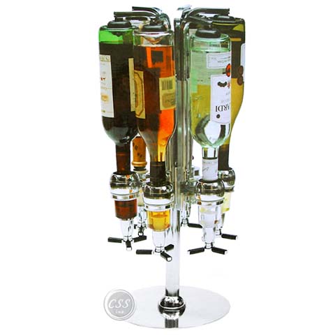 The Bar Butler - Rotary 6 Bottle Liquor Shot Dispenser BAR6BOTTLE