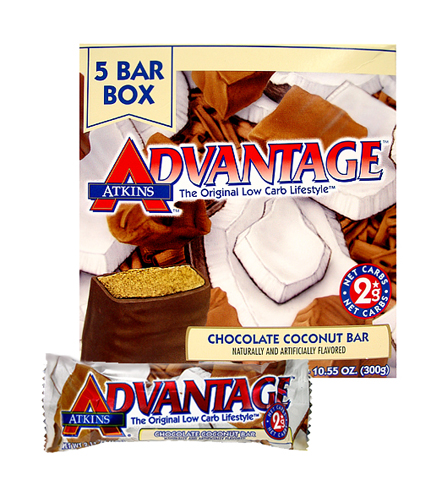 Atkins Advantage bars ATKINS ADVANTAGE CHOCOLATE COCONUT BAR 5ct DISPLAY BOX F30582