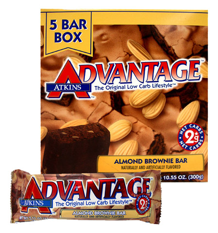 Atkins Advantage Almond Brownie 60 Bars Case Pack BROWNIE-60