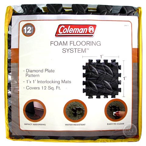 Sport Mat - Coleman Foam Flooring System 1x1in Interlocking Mat With Free Shipping CFF01T