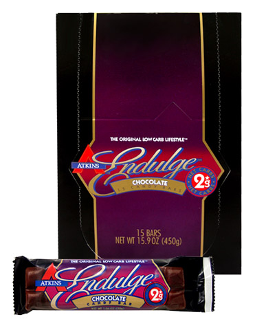 Atkins Endulge Bars ATKINS ENDULGE CHOCOLATE CANDY BARS 180 BARS CASE PACK WITH FREE SHIPPING ENDULGECHOC