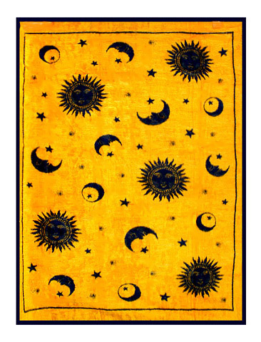 Decora Moon & Star 60 Inch X 80 Inch Throw Blanket D52117