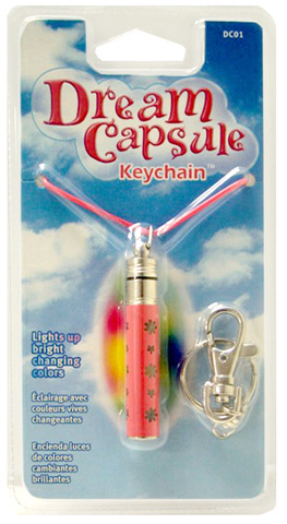 Dream Capsule Pink Flower Necklace/Keychain Light DC01