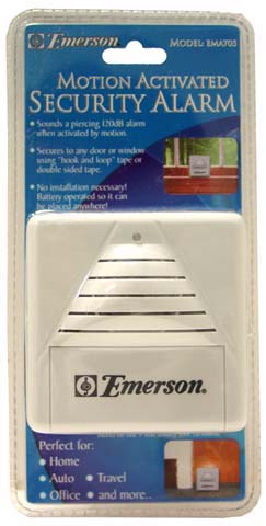 SECURITY ALARM SYSTEM - EMERSON MOTION ACTIVATED SECURITY ALARM EMA705