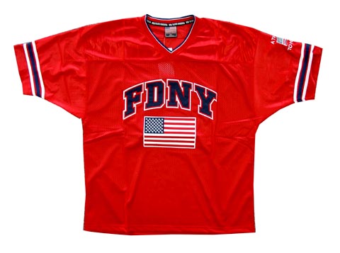 Football Jersey - New York Fire Department Football Jersey Red - Medium APFDNYFR