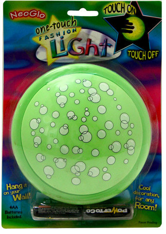 Neoglo One Touch Fashion Light - Green With Bubbles FL104