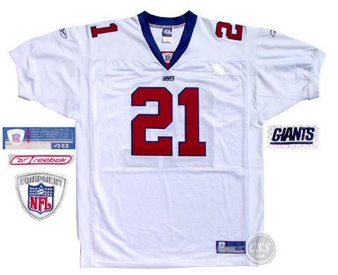 NFL Equipment New York Giants Tiki Barber #21 Authentic Jersey with Free Insured Shipping! GIANTS21