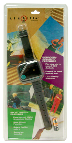 SPORTS WATCH - ARM ALARM SPORT AND PERSONAL SECURITY WATCH GWAAWD
