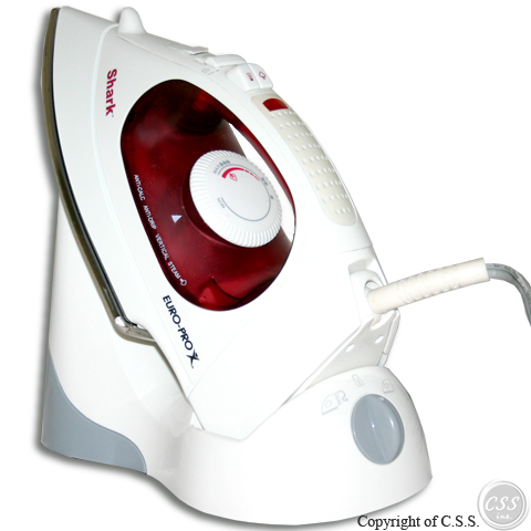 Euro Pro Shark Iron - Euro Pro Shark Cord/Cordless 1400 watt Iron IR436