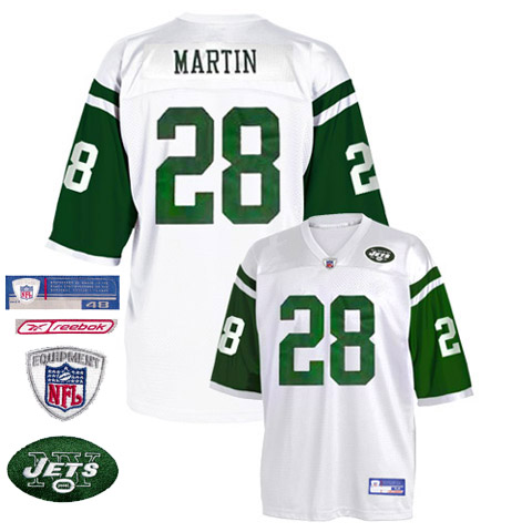 NFL Equipment New York Jets Curtis Martin #28 Authentic Jersey from Reebok JETSMARTINAU